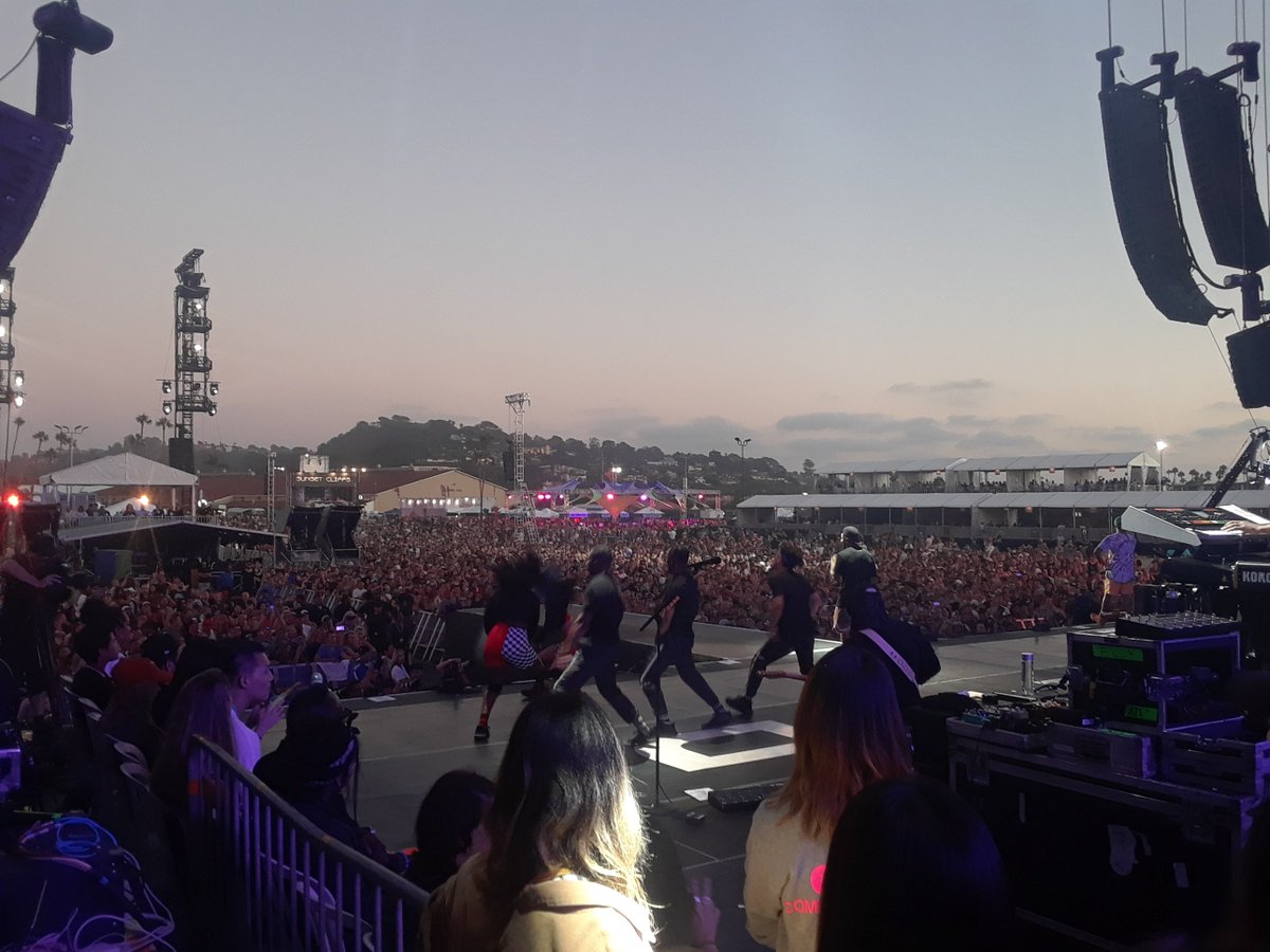 fliptix's tweet photo. #tbt when we got a little lost, and ended up backstage watching @NERDarmy
#FlipTix #FlipTixGetsYouIn #NeverSoldOut #KAABOO #MusicFestival https://t.co/BzuusYeo7A