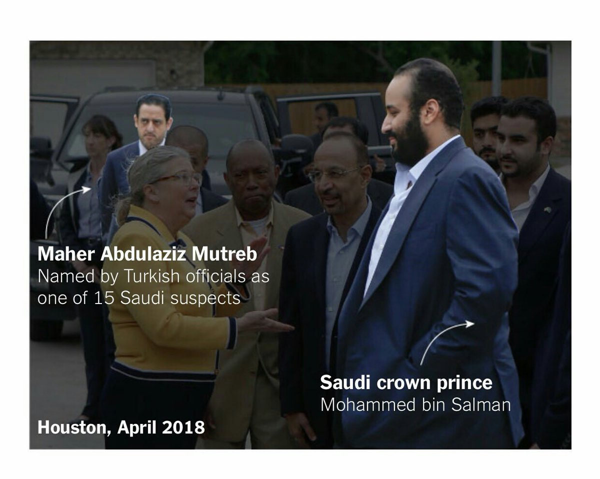 Turkish intelligence has claimed that a team of 15 hitmen carrying Saudi diplomatic passports arrived the same morning on two private jets. Their convoy of limousines arrived at the consulate building shortly before Khashoggi did. Some of them have already been disposed off.