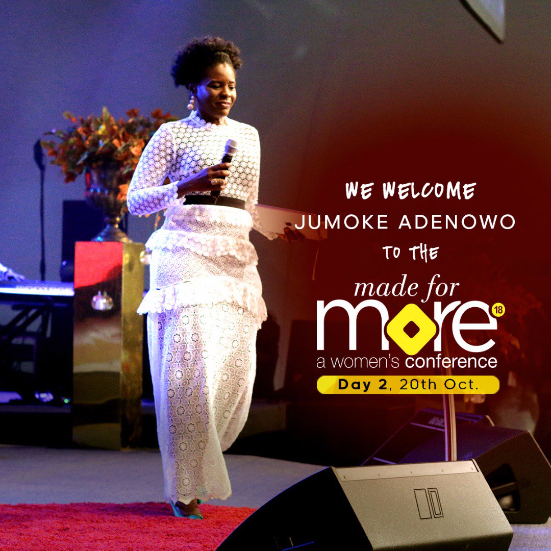 elevationng's tweet photo. We welcome @jumokeadenowo to the #MadeForMore2018 Day 2 as she brings us the word - "Why Are We Not Experiencing More"
Bible References - 2 Corinthians 10:3-5, Genesis 3:16-18
#GirlOnFire https://t.co/jMf401LrbF