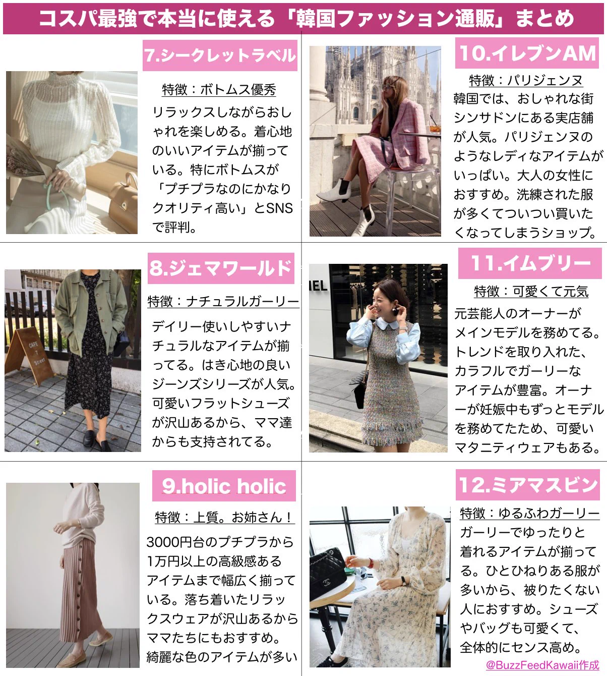 韓国ファッションの通販サイト一覧！コスパ抜群の韓国ファッションが好きな女子必見！