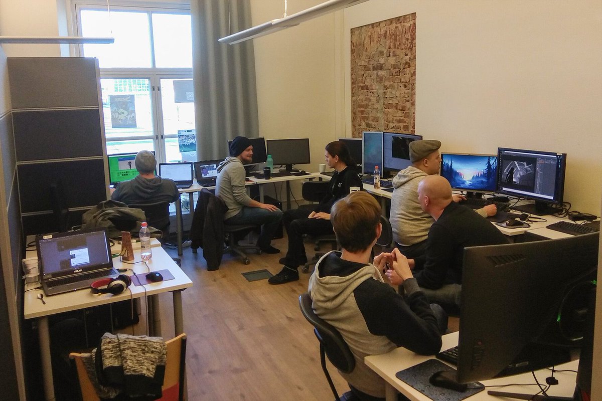 VoidWithinGame's tweet image. This is our little office that we&apos;re working in 

#indiedev #indiegame #3dgame #gamedev #voidwithin #voidwithingame #office