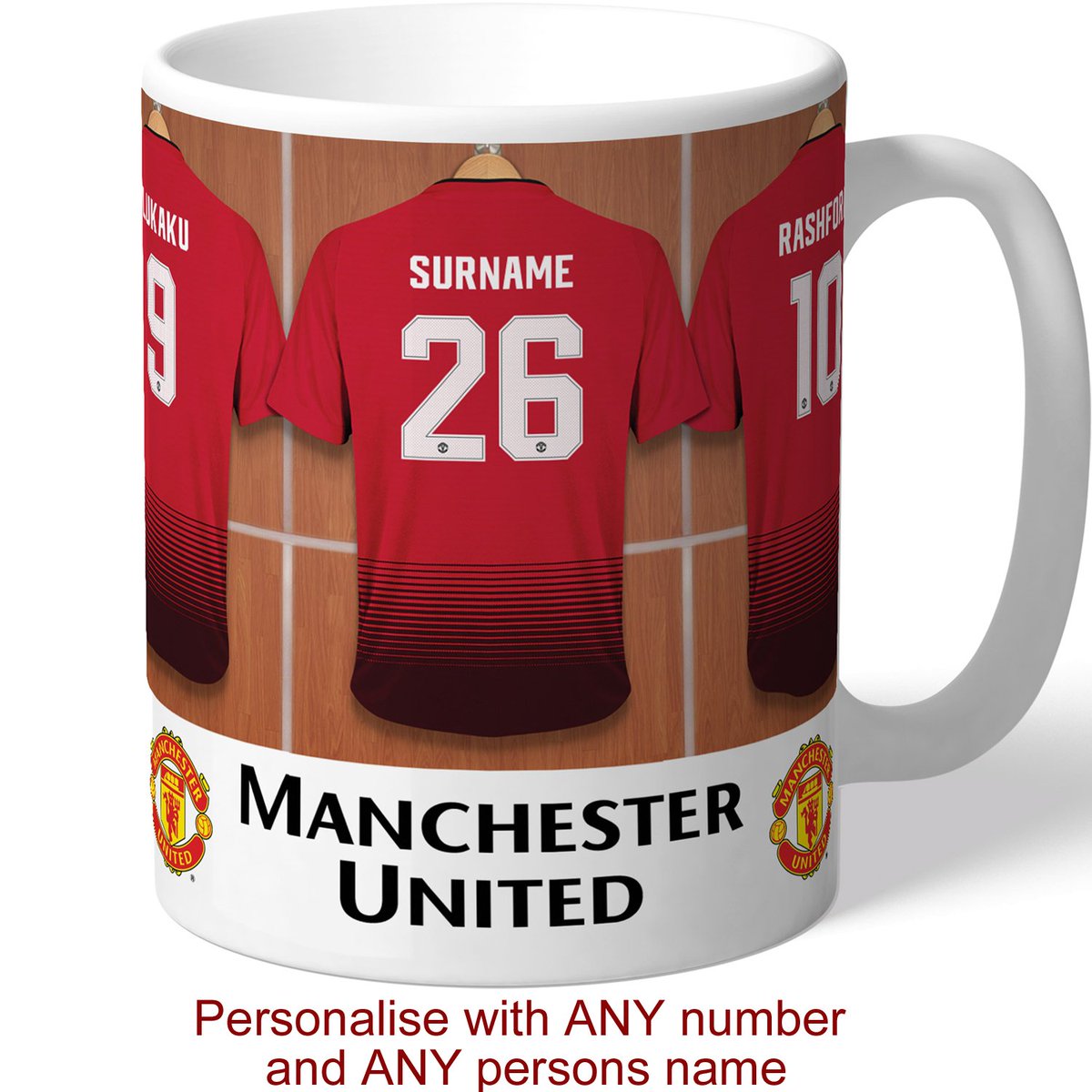 #Personalised Manchester United Mug. Your Name on Customised Man Utd Shirt
£7.99 - SEE IT HERE >> bit.ly/2COGNgy
Official #ManchesterUnited FC Licensed Product. 
An ideal #Christmas present or #birthday gift for a #ManUtd Fan.
#MUFC #football #PremierLeague #customized