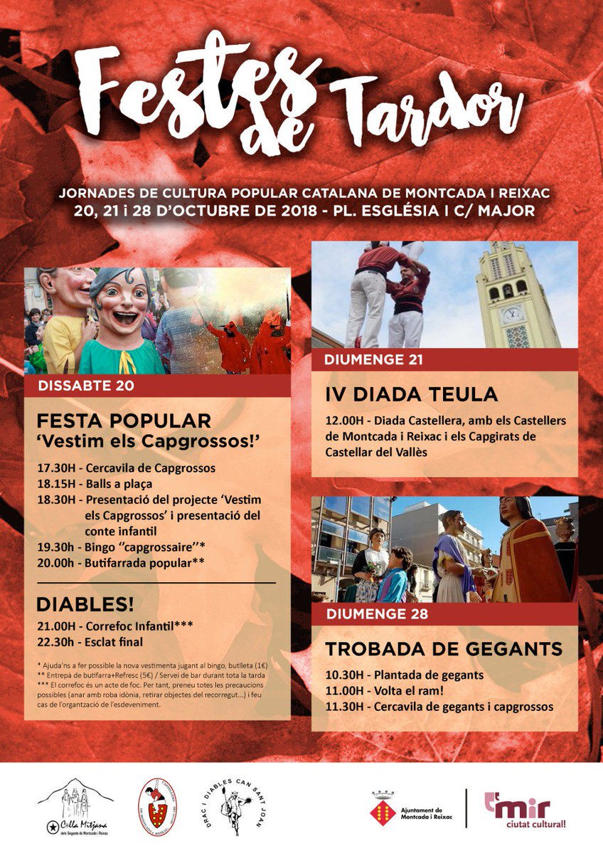 Vinga,que aquesta tarda tornen les festes de cultura popular,i els menuts de la colla fan correfoc.
#somcultura
