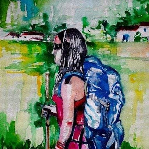 Ya has decidido qué imagen de tu #peregrinaje vas a convertir en #pintura ? #CaminodeSantiago #peregrinos #pilgrims #peregrinodigital