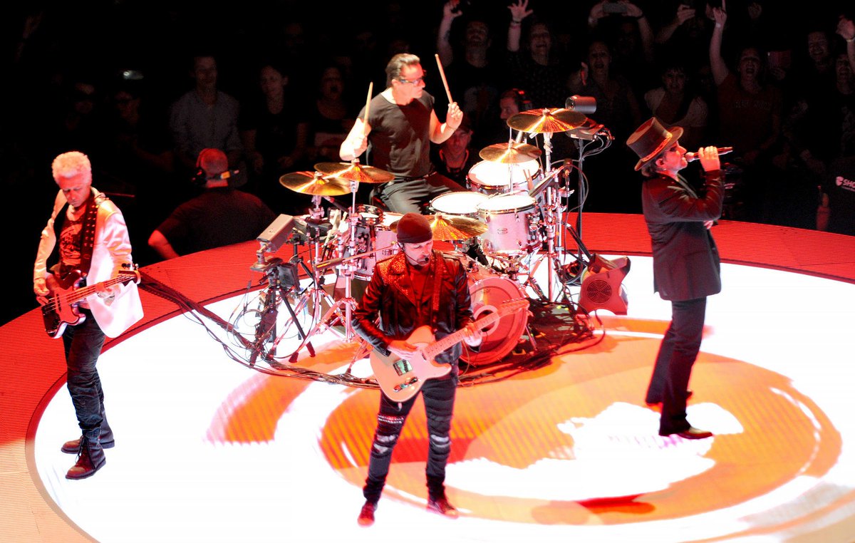 NME's tweet image. Watch U2 deliver an emotional tribute to victims of the Manchester bombing on opening night of UK tour fal.cn/SAjm