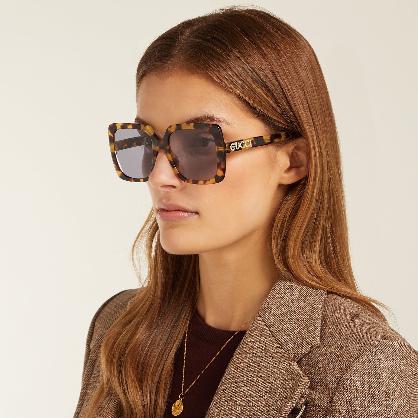 Gucci Eyewear square-frame Tinted Sunglasses - Farfetch | Gucci eyewear,  Tinted sunglasses, Sunglasses