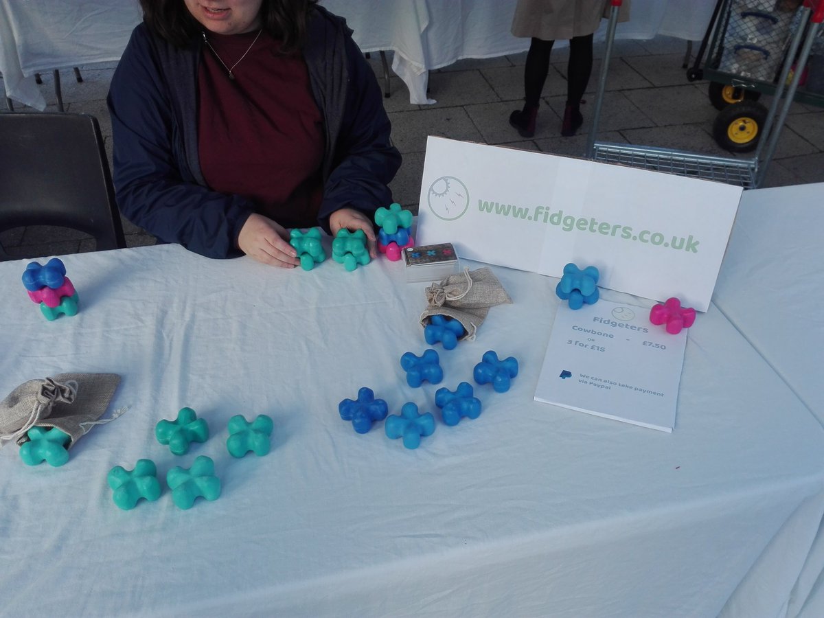 fidgetermakes's tweet photo. Our first day trading on a market stall. If you're in the Bermondsey area, come check us out at the Blue Market #fidgeters https://t.co/kgKnmgpiwl