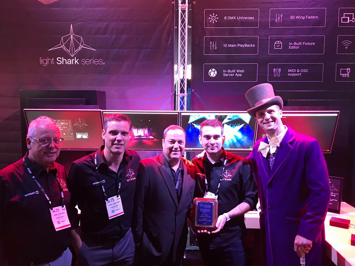 WORK_Pro's tweet photo. #Lightshark has won another award
”BEST SMALL LIGHTING CONSOLE” by @plsnmagazine in @lditradeshow #Avtweeps #Stage #Entertainment #Artnet #NewWayofcontrol #lighting #LightShark #control #lightingconsole #avlife #lightingdesk #stagelighting #dmx #lightingdesign #dmxcontrol #LDI https://t.co/B5xqSfJgSQ