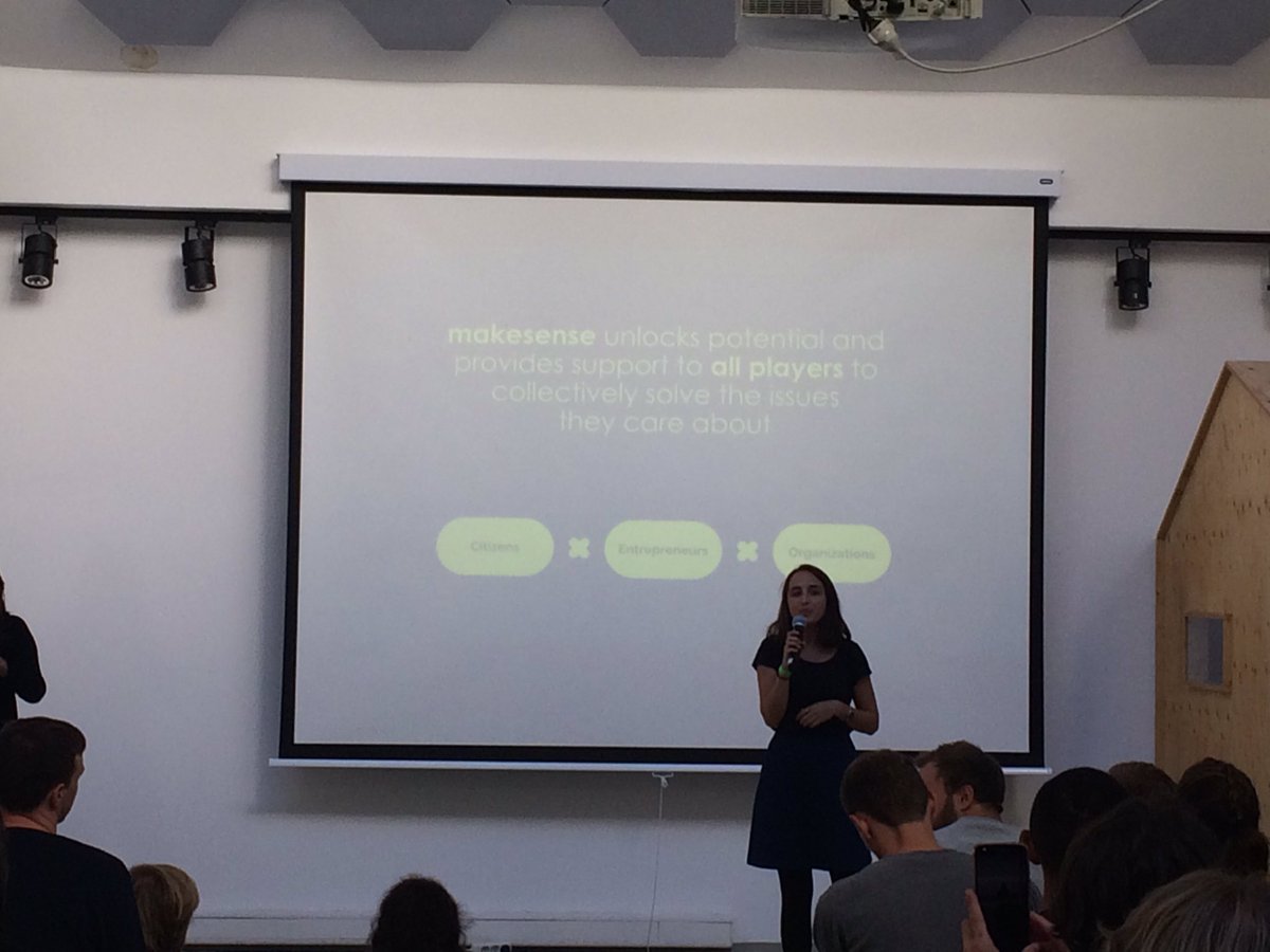 TatiKostyuk's tweet image. What is @makesense? Collaboration, action, community...and #act4SDGs at #SenseCampBER18 @sdgaction