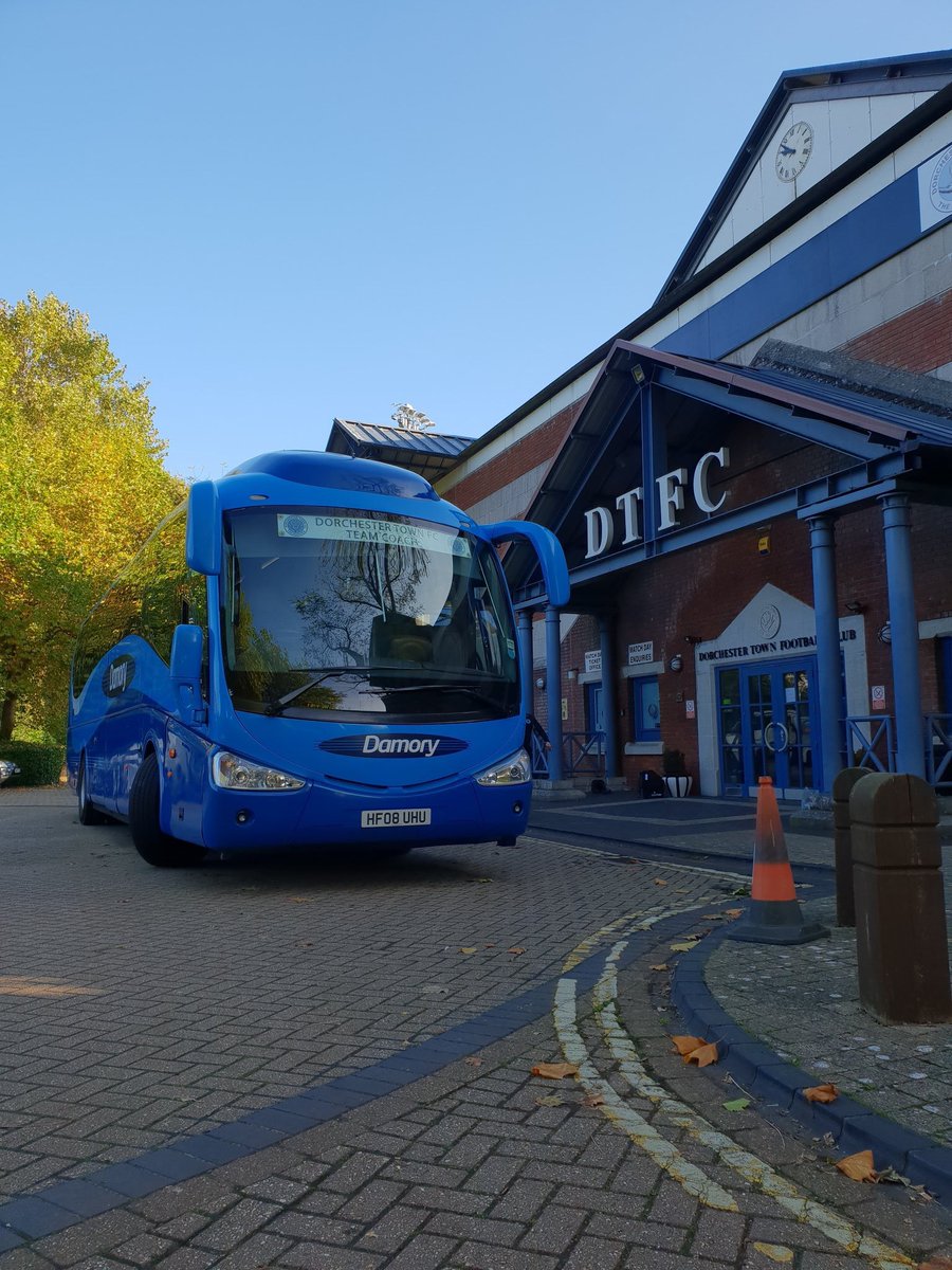⚽️ ⚽️ ⚽️ Good luck and positive vibes to <a href="/DorchTownFC/">Dorchester Town FC</a> today as they head to their match against <a href="/harrowboro_fc/">Harrow Borough FC</a> in London. You’re in safe hands with <a href="/JackCook_96/">Jack Cook</a> - your proud team coach driver. ⚽️ ⚽️ ⚽️