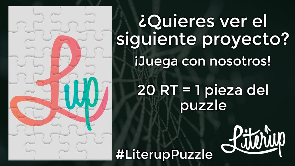 LiterupES's tweet photo. ¡Empezamos! Una vez más, os traemos un #LiterupPuzzle para desvelar la portada de nuestra siguiente publicación :) 

A cada 20 RT, quitamos una pieza y damos una curiosidad de la historia. Y a cada 100, regalamos una pieza. https://t.co/opW3IDwjX9