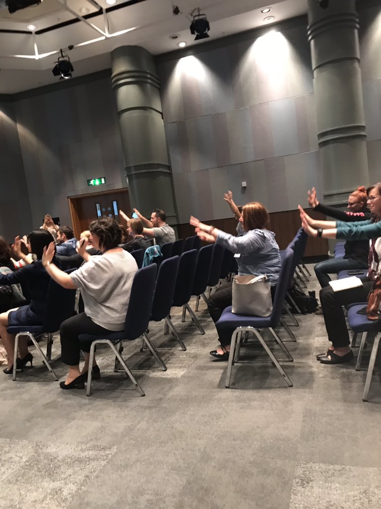 redesignphysio's tweet photo. #LoveActivity #Physio18 dancing and pulmonary rehab - make it groovy and fun! https://t.co/bsoVyux1pB