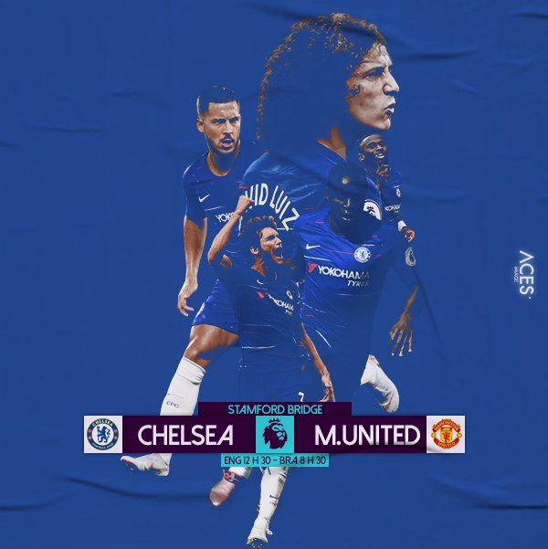 It's time for @ChelseaFC v @ManUtd ! COME ON YOU BLUES !