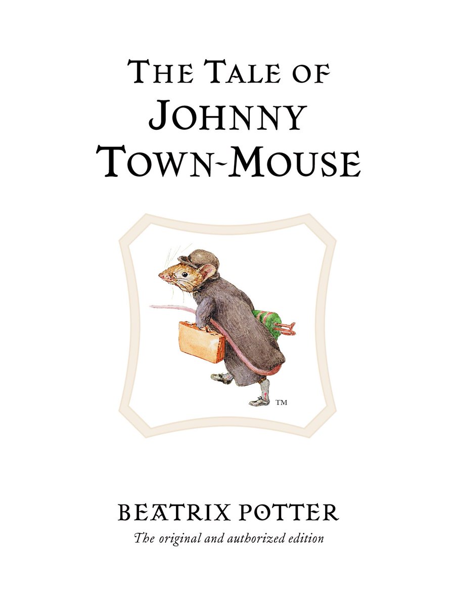 peterrabbitnews's tweet photo. CHARACTER OF THE WEEK

Johnny Town-Mouse!
#johnnytownmouse #beatrixpotter #thetaleofjohnnytownmouse https://t.co/BopaTvmzkz