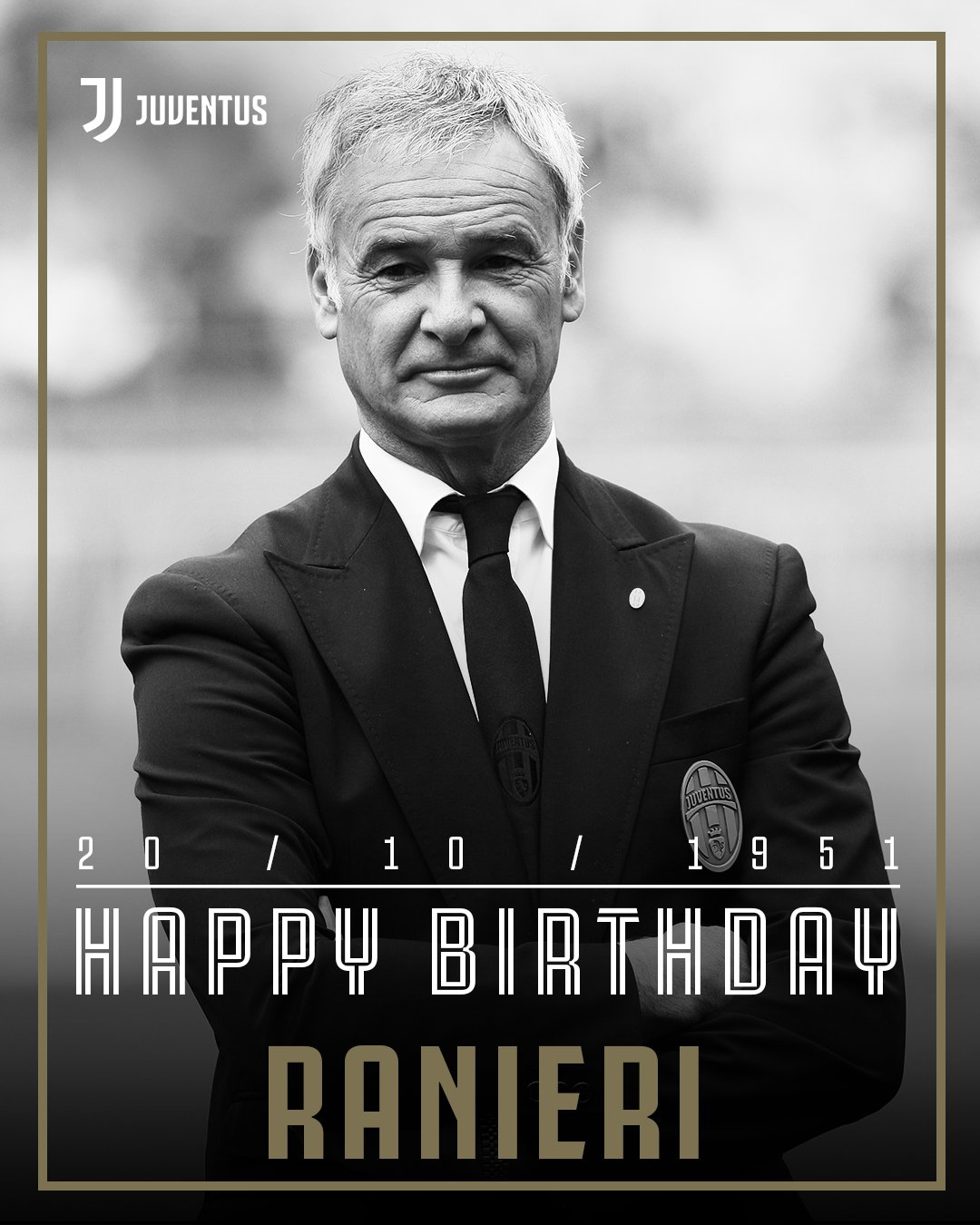  Happy birthday to former Bianconeri coach, Claudio Ranieri!     