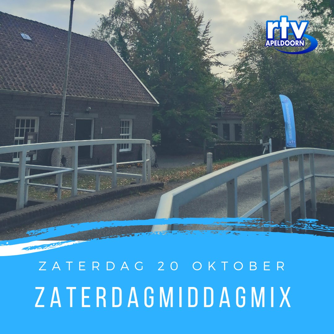De Zaterdagmiddagmix is vandaag niet vanuit onze studio maar vanuit de Wenumse Watermolen☸️ Kom van 13:00u tot 16:00u kijken en luisteren naar veel leuke onderwerpen uit en over Wenum-Wiesel! #apeldoorn #wenumwiesel #rtvapeldoorn