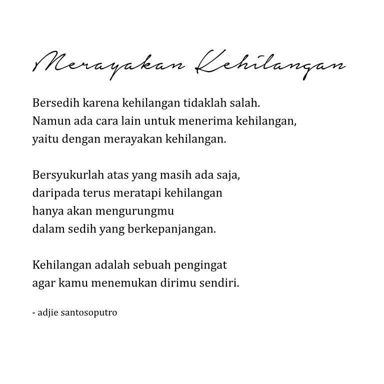 توییتر Adjie Santosoputro در توییتر Kamu Kehilangan Apa Yang Hilang Apa Yang Masih Ada Https T Co 62crolgqj3