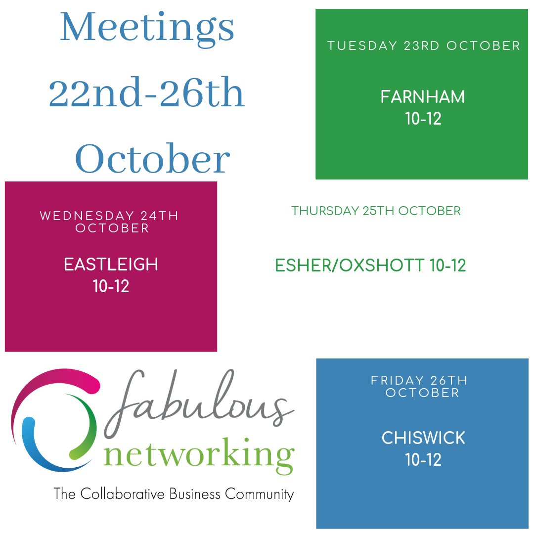 Can you join me at #Chiswick on Friday? More details and booking links fabulous-women.co.uk/event/detail_2…