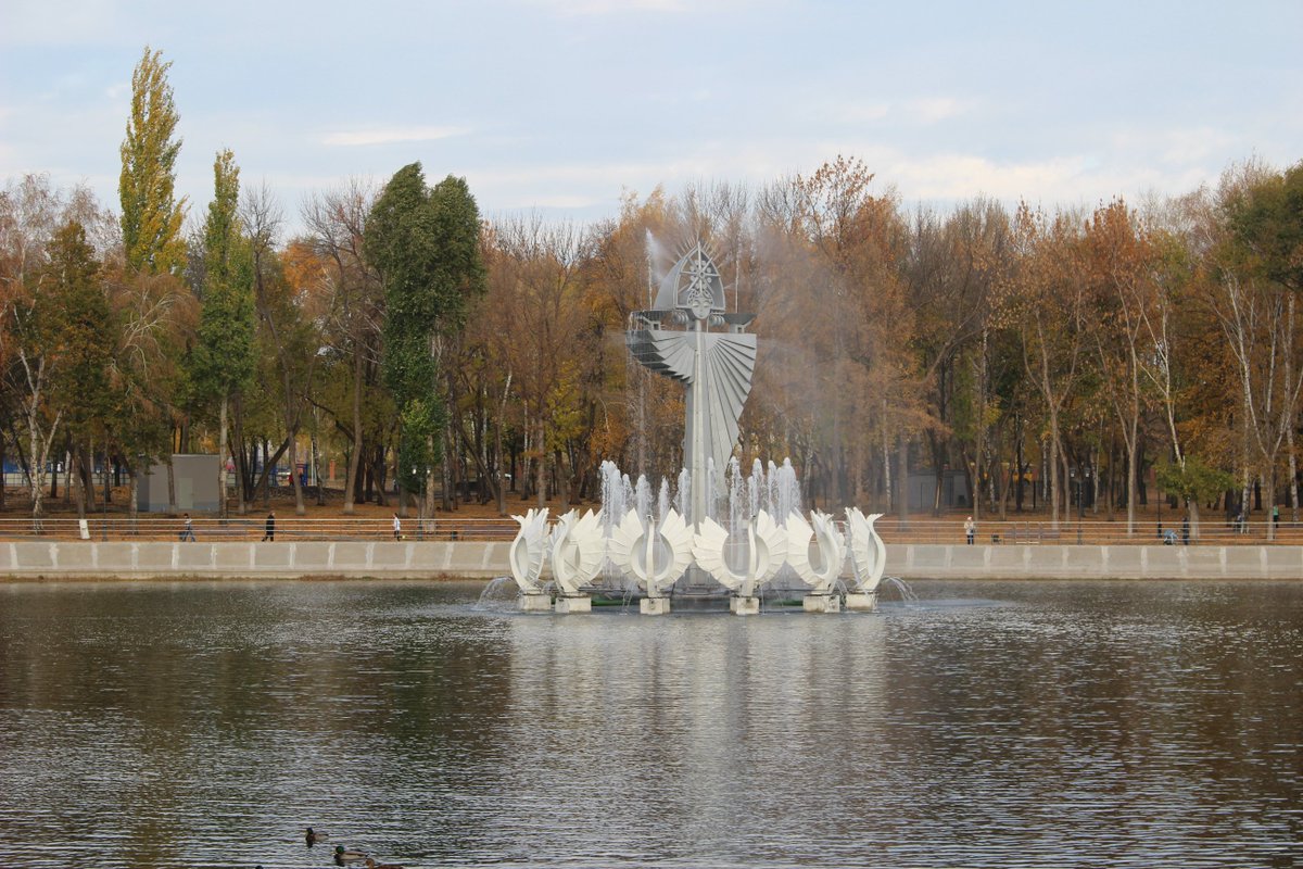 Парк Металлургов фонтан Самара