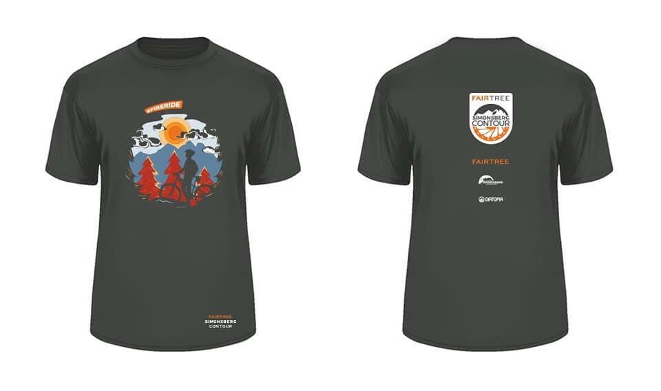 FairtreeContour's tweet photo. When you do your entry, order the unique design event T-shirt. Limited, so don’t miss out. One for #mountainbikers One for #trailrunners @FairtreeCapital #Simonsberg #contour Febr’19 #thefireride https://t.co/cLkUItb26P