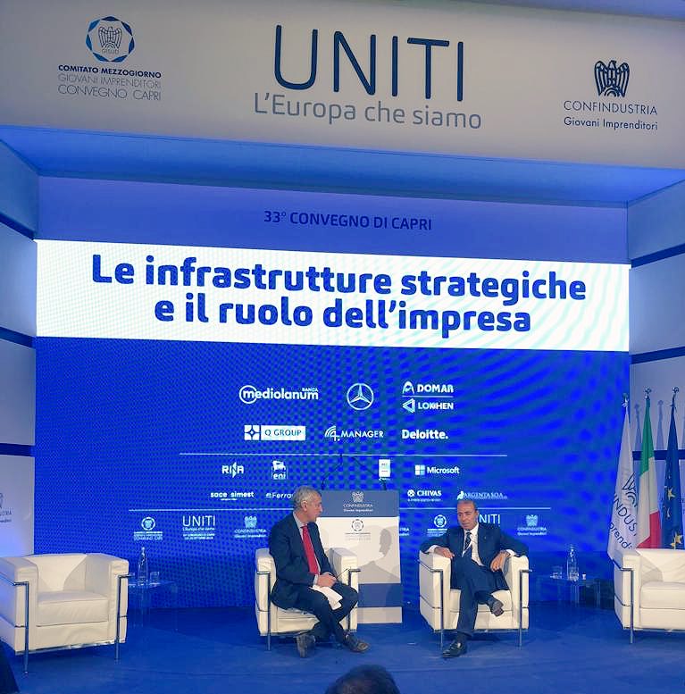 “Il paese è spaccato. Come imprenditori dobbiamo fare la nostra parte.” #fabriziodiamato #capri18 #uniti <a href="/GIConfindustria/">GI Confindustria</a>