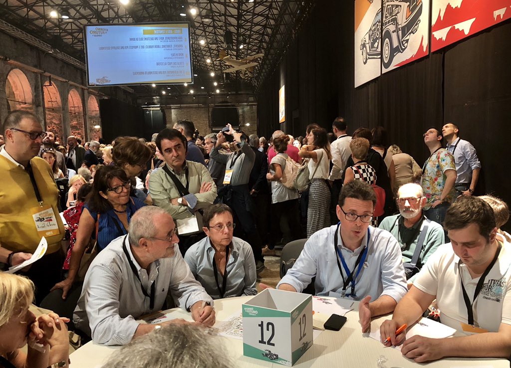 DantiNicola's tweet photo. Iniziata la discussione al #tavolo12: come rendere le prossime elezioni europee il primo passo della ricostruzione europea #leopolda9 #leopolda #ritornoalfuturo https://t.co/kRqrIk7JQo