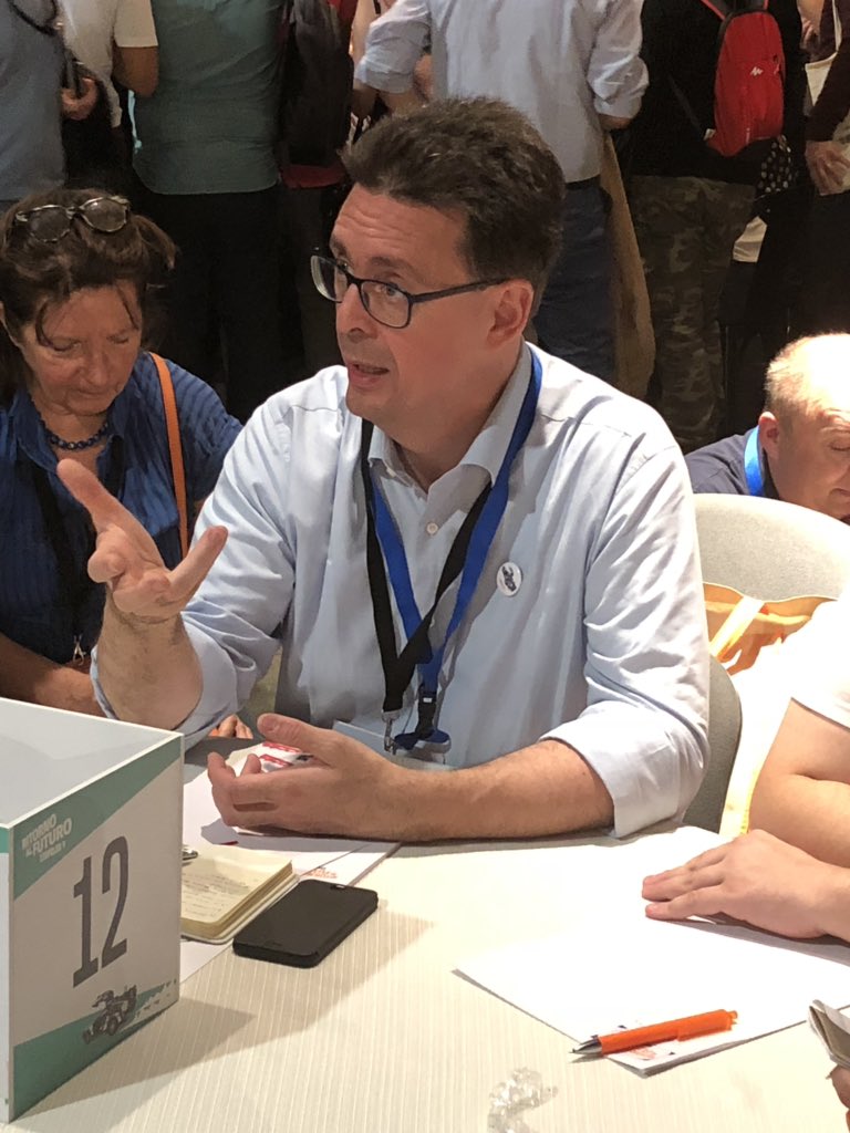 DantiNicola's tweet photo. Iniziata la discussione al #tavolo12: come rendere le prossime elezioni europee il primo passo della ricostruzione europea #leopolda9 #leopolda #ritornoalfuturo https://t.co/kRqrIk7JQo