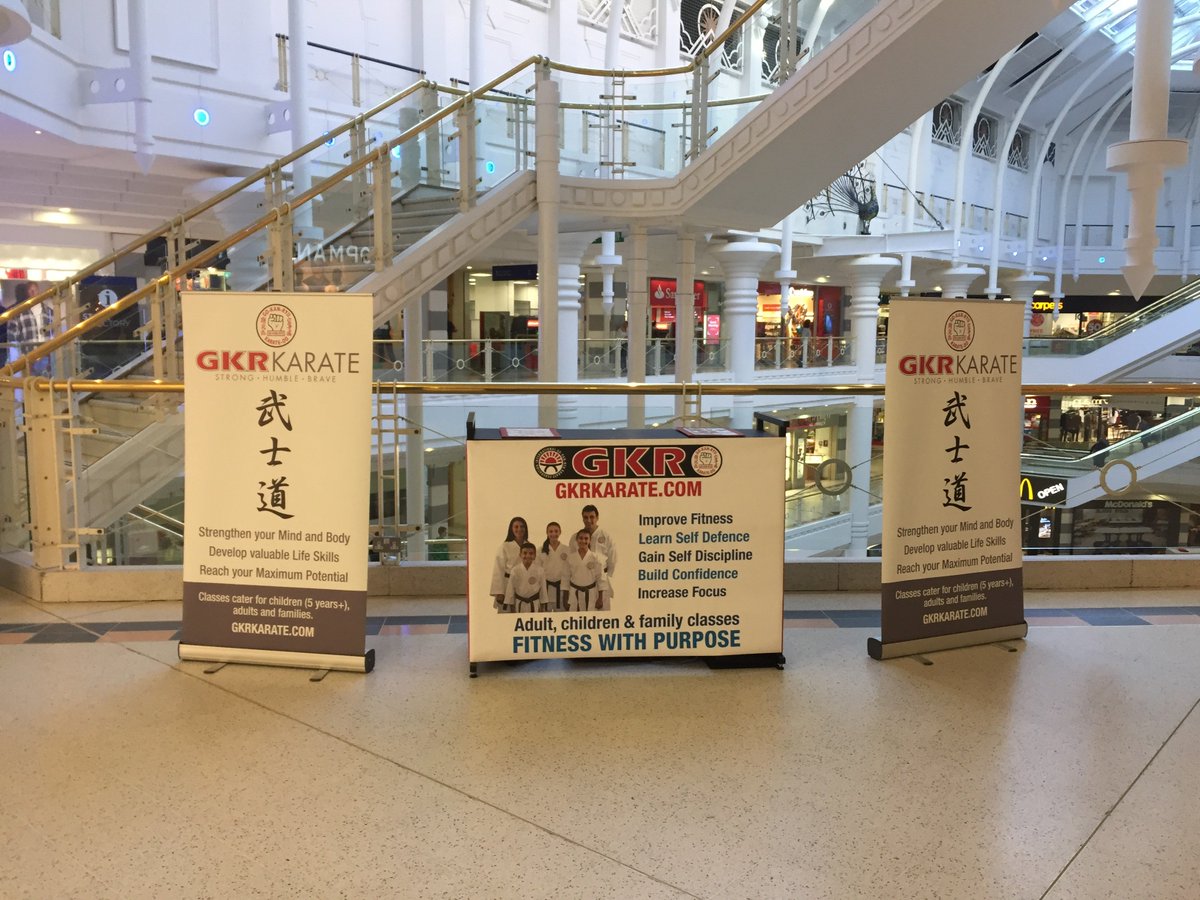 adamaccesspoint's tweet photo. GKR karate back in @WokingShopping today and all setup and ready. Have a good day guys https://t.co/ToIkerbOFz