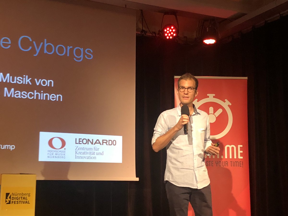Nachtrag zum Vortrag: Viele interessierte Nachfragen zu musikalischen Cyborgs und denkbaren Rollen künstlicher Intelligenz in der Musik #nuedigital <a href="/12min_me/">12min.me</a> #LeonardoZentrum #InnovativeHochschule