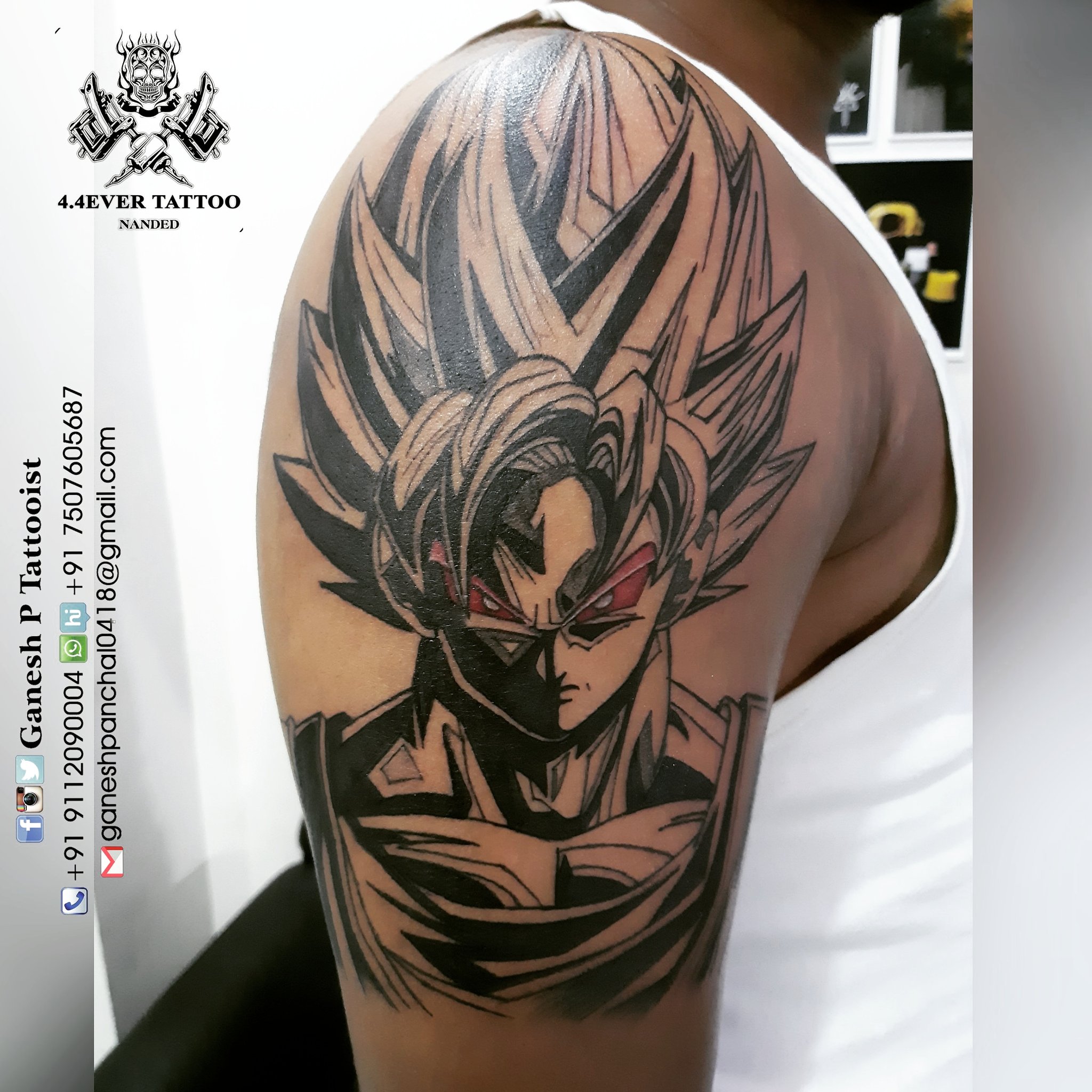 Goku Black Tattoo Design by Hamdoggz on DeviantArt