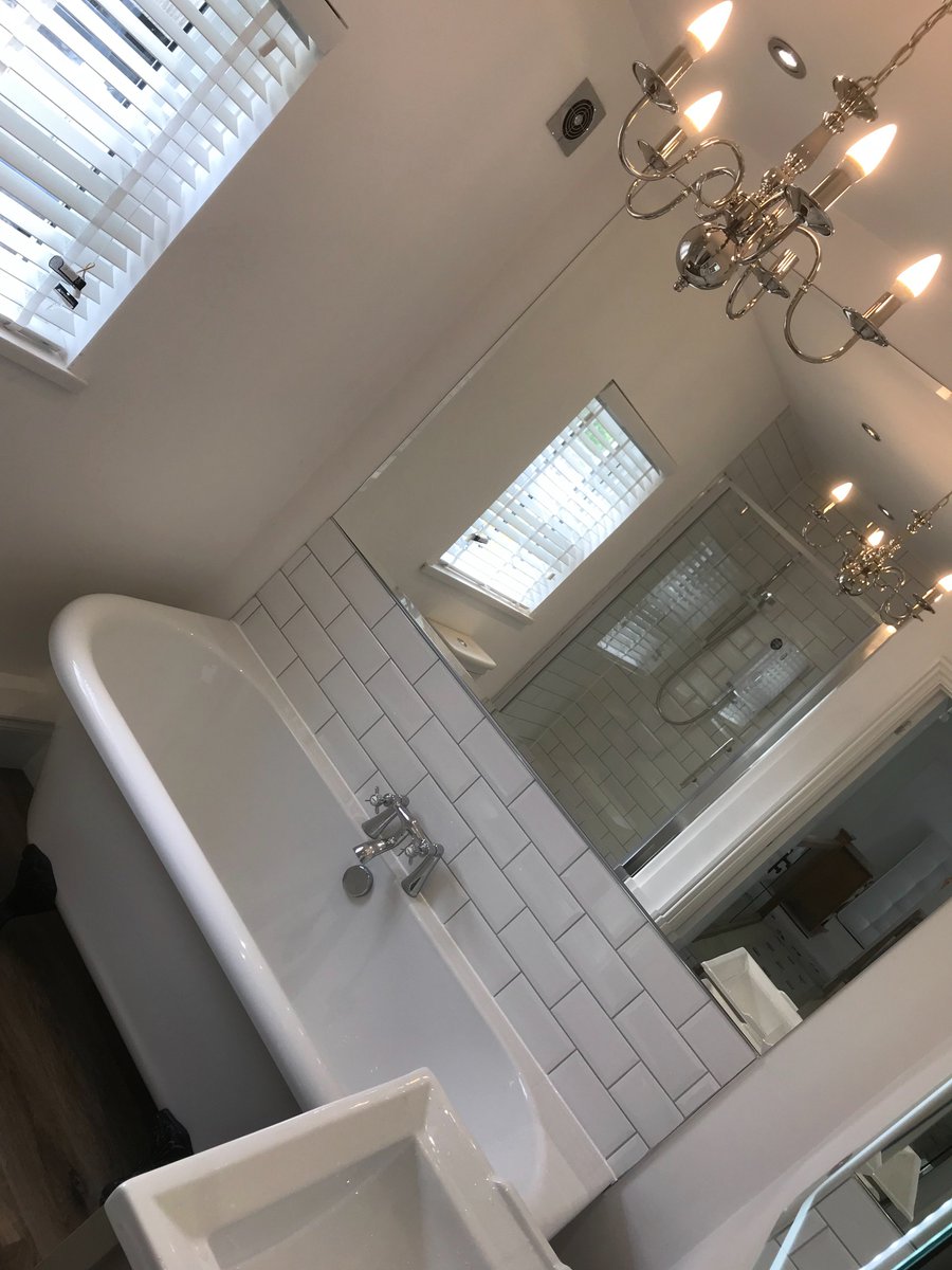 A complete bathroom transformation!
From old and dated to modern and fresh!