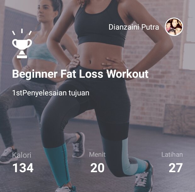 Dzainiputra's tweet photo. Selesaikan saya 1stBeginner Fat Loss Workout https://t.co/8p6WYRIPAi https://t.co/XbxCJCbqGU