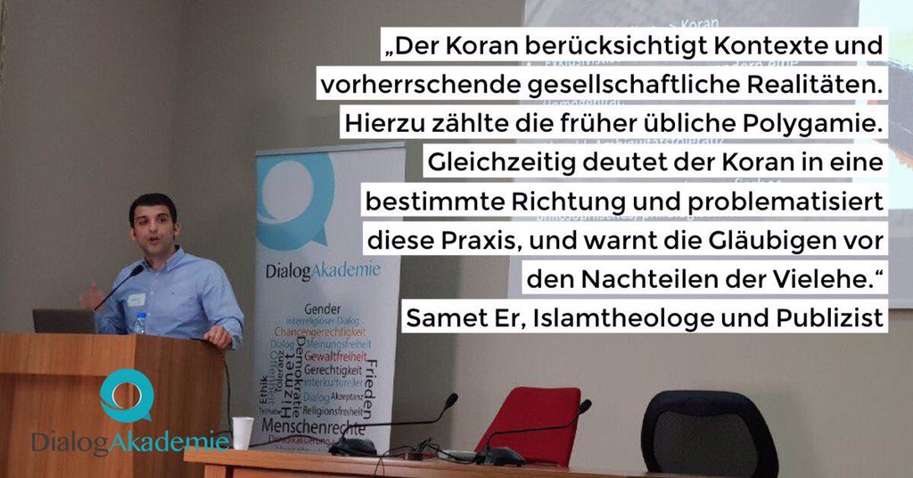 BddiOrg's tweet photo. „Der #Koran berücksichtigt Kontexte und vorherrschende gesellschaftliche Realitäten. Hierzu zählte die früher übliche #Polygamie. Gleichzeitig deutet der Koran in eine bestimmte Richtung und problematisiert diese Praxis, und warnt die Gläubigen vor den Nachteilen der #Vielehe.“ https://t.co/IiRTrCOQSL