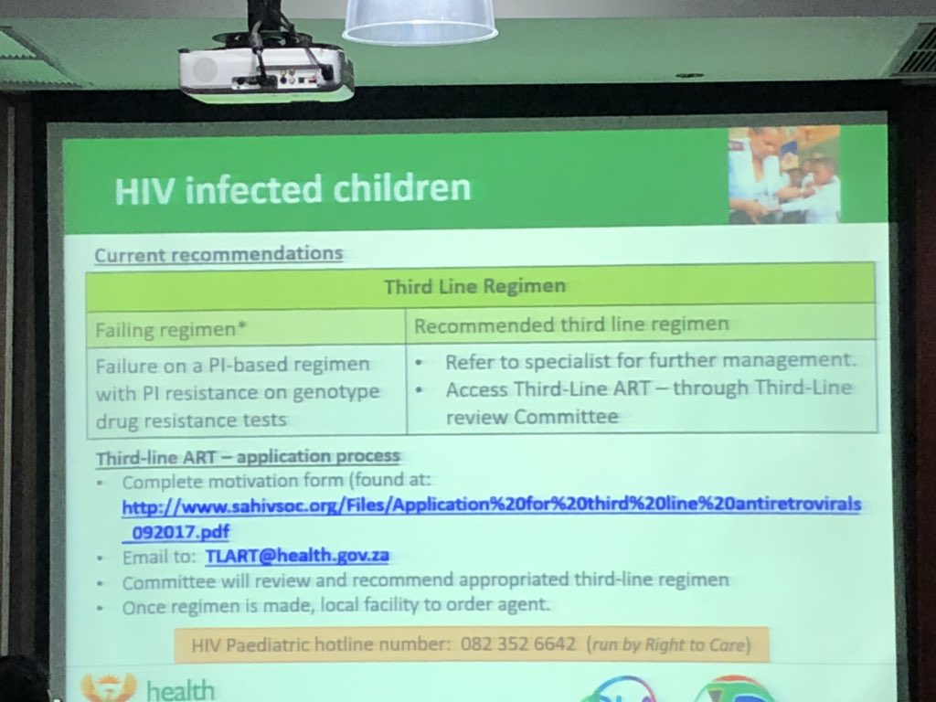 NSchellack's tweet photo. Update on #HIV and #TB management in #paediatrics by @JaneRiddin from @HealthZA - important points to remember for #clinicalcare #clinipharm https://t.co/mhk4mzdwK5