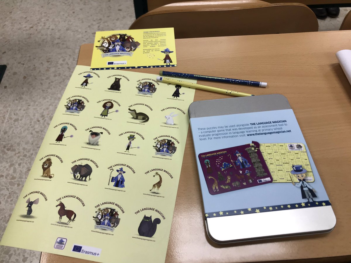 ErasmusCieza's tweet photo. Interesante proyecto Erasmus+ KA201 The Language Magician con @estherjama Aprendiendo Inglés jugando @sepiegob #lmagic #CIEB2018 #ErasmusPlusES https://t.co/5vidyqZUFC