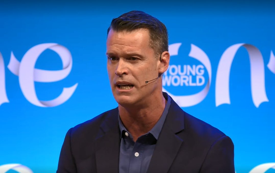 "I opened my locker and saw the word 'fag'" - Chair of Special Olympics Canada @marktewks recalls the way he felt after being bullied in school over his sexuality <a href="/OneYoungWorld/">One Young World</a> #OYW2018 Watch here: bit.ly/2Oiy3FF