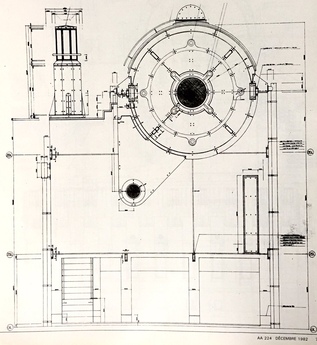 Uzivatel Michi Na Twitteru アーク立面図 断面詳細図by高松伸 超絶建築ドローイング