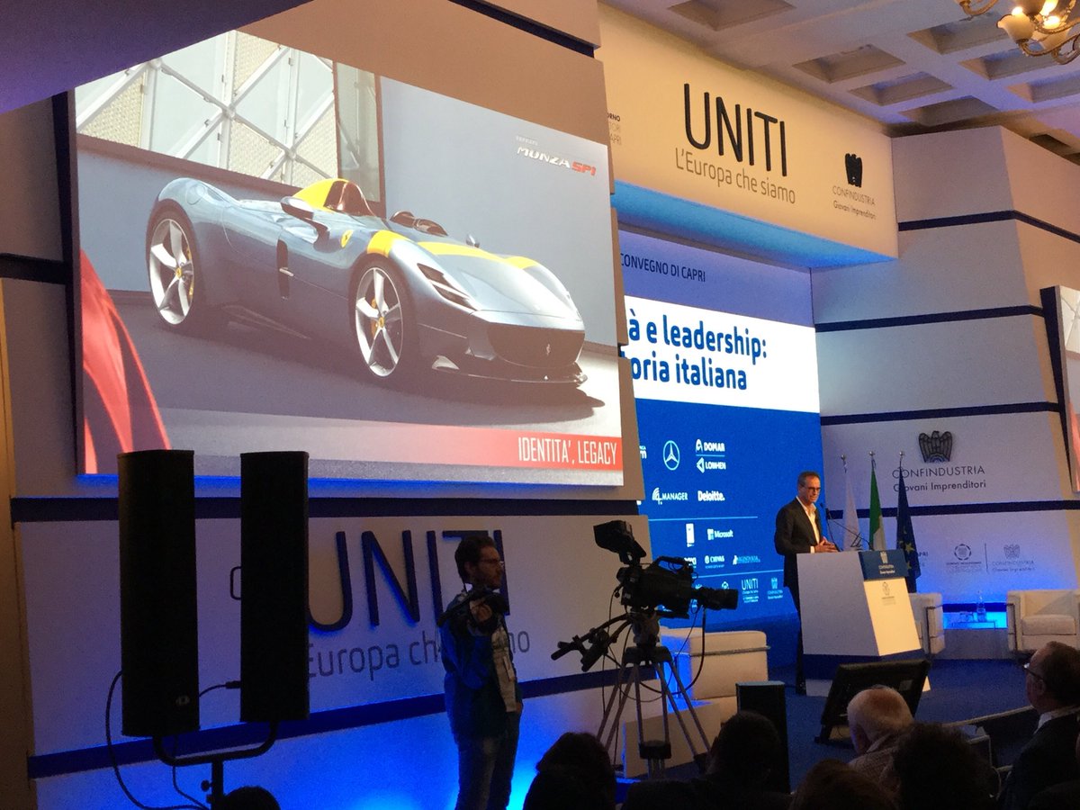 Connubio tra memoria e innovazione #Ferrari  #uniti #capri18 <a href="/giconfindustria/">GI Confindustria</a> <a href="/wegisud/">Gi Sud - Capri</a> <a href="/ferrari/">Ferrari</a>