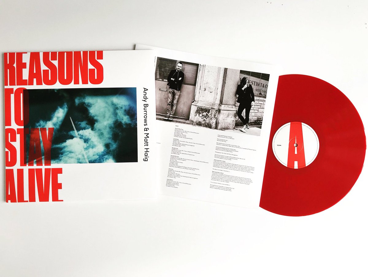 andywburrows's tweet photo. Mornin! (Just) ... this lovely vinyl available to pre-order mid November....out in the new year... 
#reasonstostayalive X https://t.co/uQRCn7WcMC
