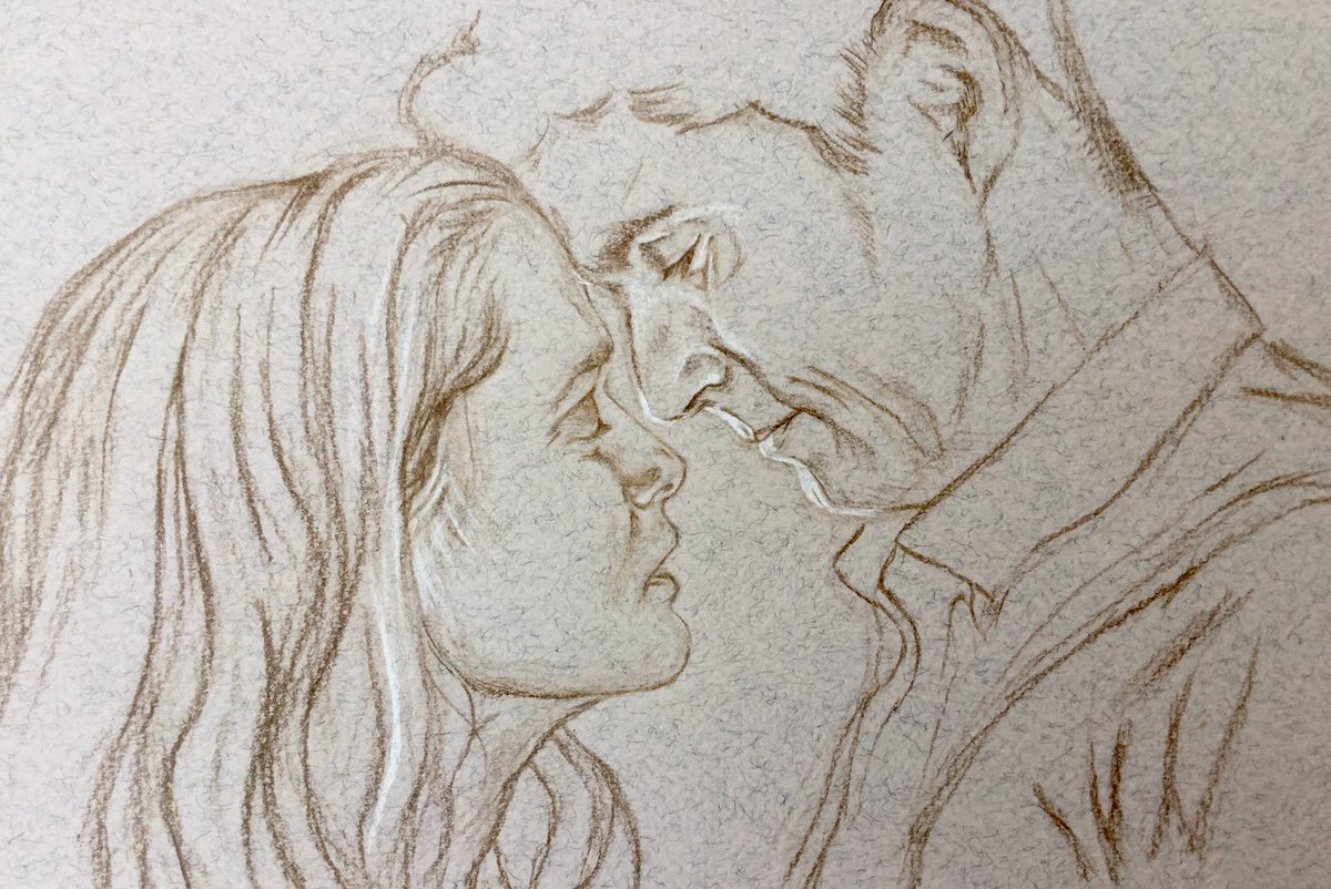 Still have to complete this sketch from ep 1.05 before I can start on the brilliance of 1.06 #fanart #mycuprunnethover #workinprogress
#ADiscoveryOfWitches #matthewanddiana