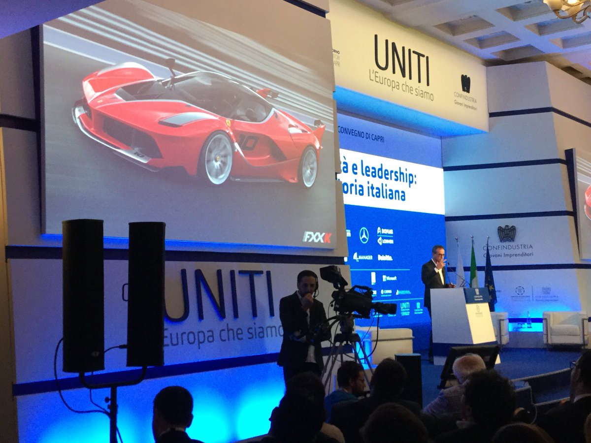 Ogni centimetro della #ferrari é stato fatto in quel modo per un motivo  #uniti #capri18 <a href="/giconfindustria/">GI Confindustria</a> <a href="/wegisud/">Gi Sud - Capri</a> <a href="/ferrari/">Ferrari</a>