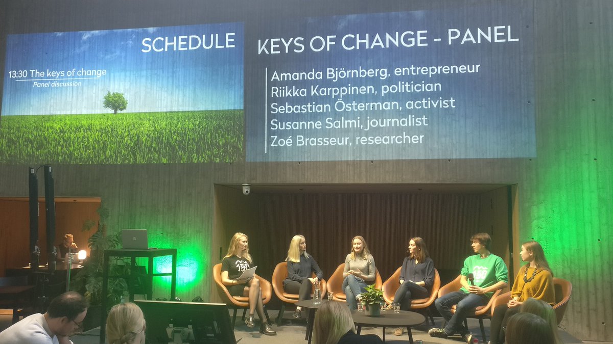 ylioppilaskunta's tweet photo. Kiitos loistava #allyoungpanel keinoista (ilmasto)vaikuttamiseen. Paneelin vinkit vaikuttamiseen:
🌋 Lue ja tiedä mistä puhut
🌋 Tee yhteistyötä asiantuntijatahojen kanssa
🌋 Just do it
#KeysofChange #hyy150 #Ilmastomarssi #nytonpakko https://t.co/ZfS3cy2aXs
