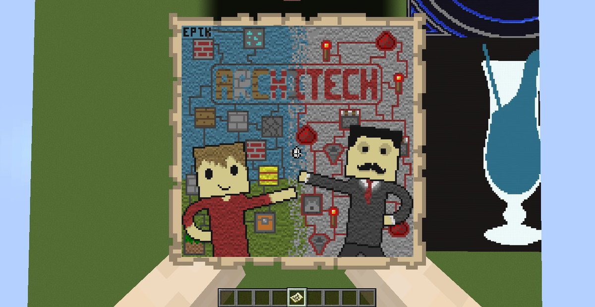epikdreams's tweet photo. making such a small change as replacing ''BuildStone'' for ''ArchiTech'' surprisingly took a whole hour, but whatever, this one's for you guys, now with the correct name! @GrianMC @ThatMumboJumbo https://t.co/Tfm7Or9h3q