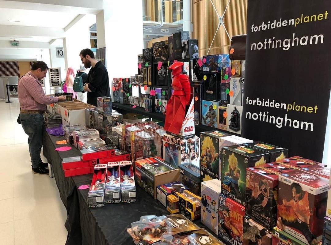fpinternational's tweet photo. Nottingham Friends, be sure to go check out our Nottingham Team today (@FPINotts) while they're slinging some cool clearance deals here at Nottingham Comic Con, located at the Notts Conference Centre #NCC2018 https://t.co/AyUmtq8NHO