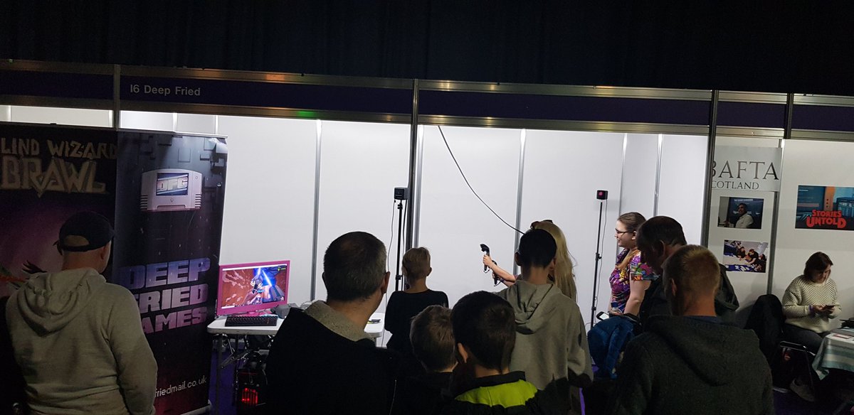 Thaon1990's tweet photo. Busy busy booth at @RTG_fest for @GamesDeep , glad to see many people enjoy oor wee game!! https://t.co/k9a3p4fLws