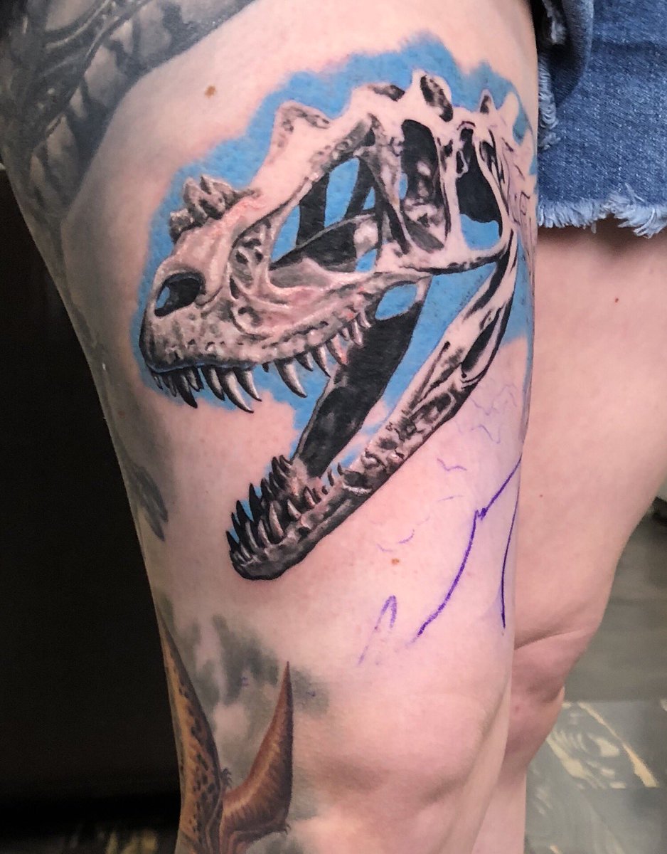 Dinoskull in progress 🦖