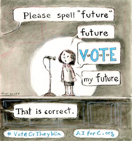 AIforC's tweet photo. How do you spell 17? 
As in, there are 17 days left until the election!
Ask @R.W.Alley.

 - https://t.co/mojy2p2WV9 -

#VoteOrTheyWin   #Midterms  #RWAlley  #ChildrensAuthor   #KidLitArtist   #SwingLeft   #VoteForChange   #Vote   #DaysUntil   #Resist https://t.co/rb1zwZGbXw