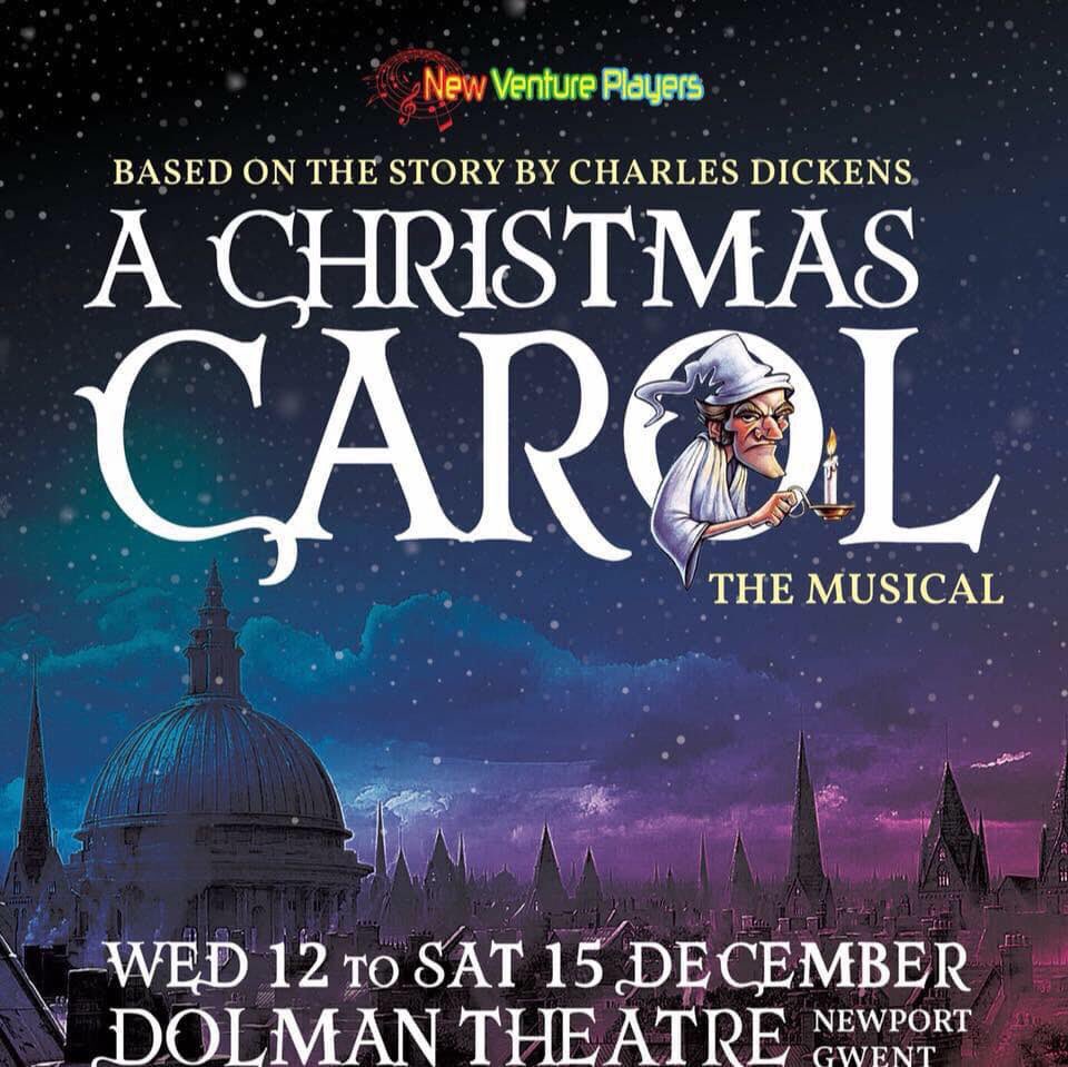 ventureswales's tweet photo. New Venture Players will be performing ‘A Christmas Carol - The Musical’ from the 12th to the 15th of December 2018. https://t.co/CVzAainfhs