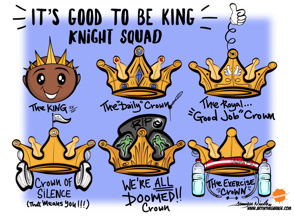 artinthegarage's tweet photo. 10-20-18 It's Good To Be King: Knight Squad Daily. New episode of Knight Squad Tinight on @Nickelodeon @JasonSPrewitt this Daily was made for you!  #knightsquad #knightsquadtv @MarcDworkin @seanWcunningham https://t.co/mILJDV9s8A
