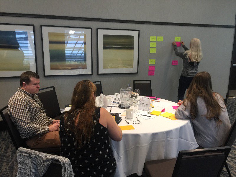 CanadianASPR's tweet photo. @CanadianASPR we had a productive morning including a break out group session for a SWOT analysis. @LaridaeComms #CASPR #CASPR2018 stay tuned for more updates from today's session https://t.co/YfqLYJikjD